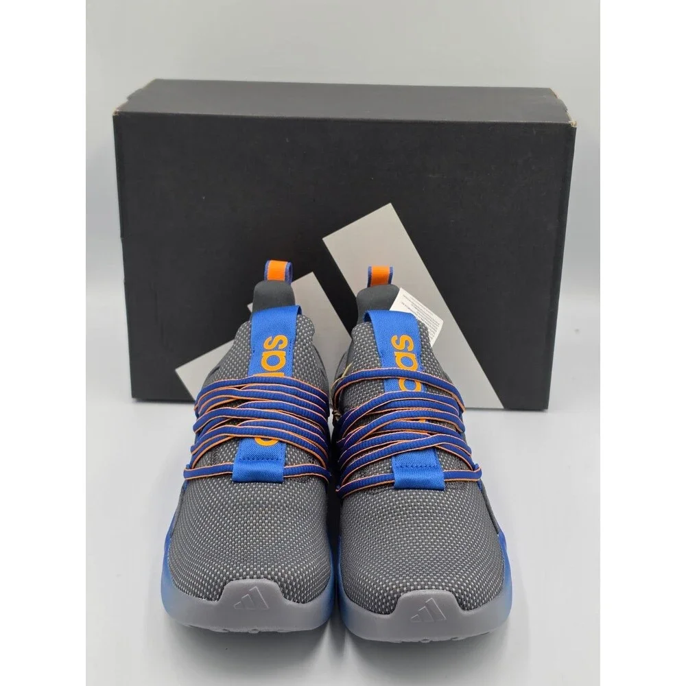 Adidas Lite Racer Adapt 7.0 K Kids 6Y Women’s 7.5 Grey Blue Orange JI1205 NIB